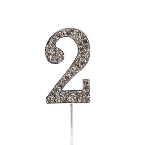 CST Diamante Silver Colour Numbers - Image 4