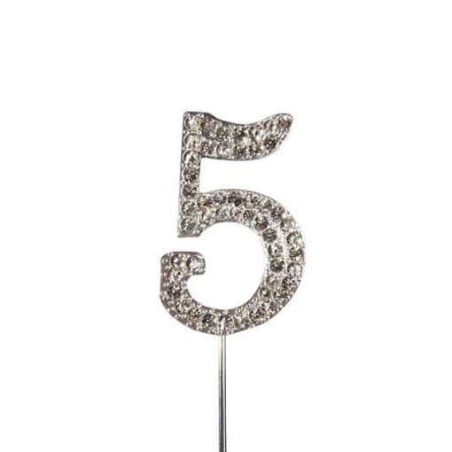 CST Diamante Silver Colour Numbers - Image 7