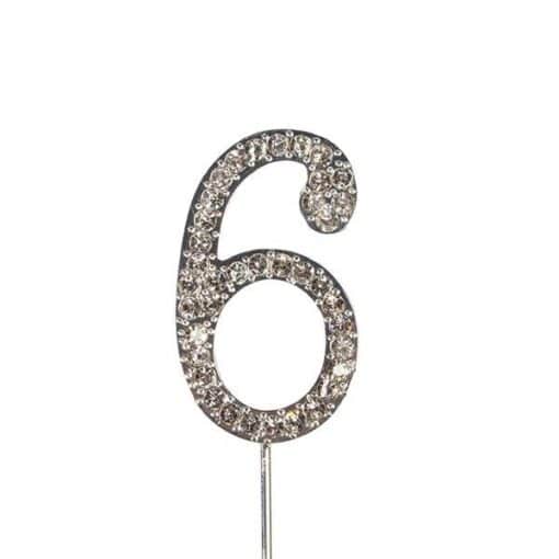 CST Diamante Silver Colour Numbers - Image 8