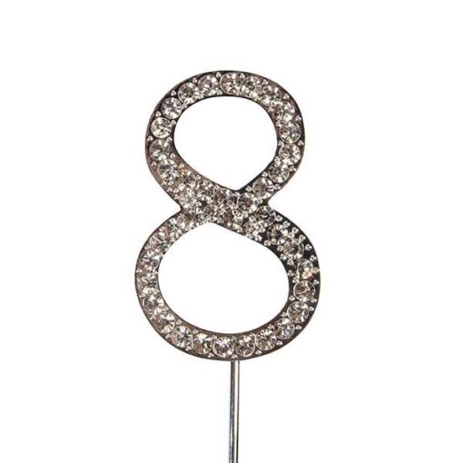 CST Diamante Silver Colour Numbers - Image 10