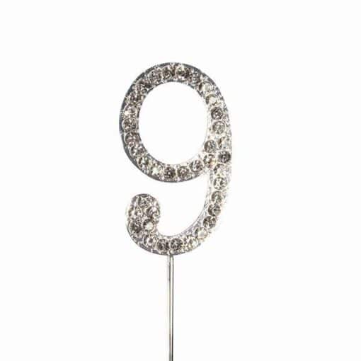 CST Diamante Silver Colour Numbers - Image 11