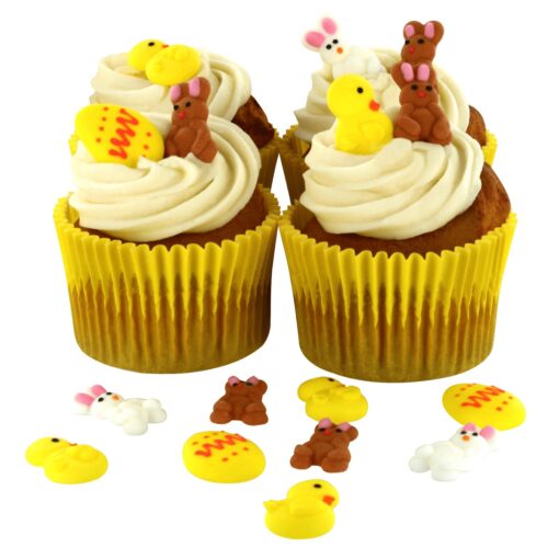 Chick, Egg And Rabbit Sugar Pipings