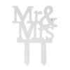 Mr & Mrs Cake Topper 120mm