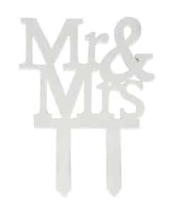 Mr & Mrs Cake Topper 120mm