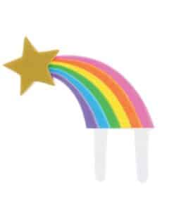 Rainbow Shooting Star Gumpaste Pic - 111 X 120mm