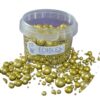 Purple Cupcakes 2-10mm Assorted Gold Pearls (Incs 10mm Chocolate)