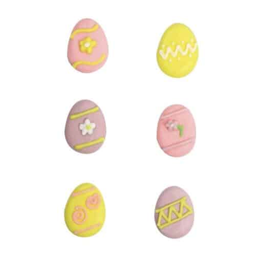 Assorted Easter Egg Sugar Pipings - Pack of 240