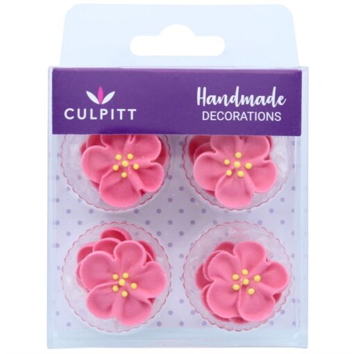 Pink Rose Sugar Decorations