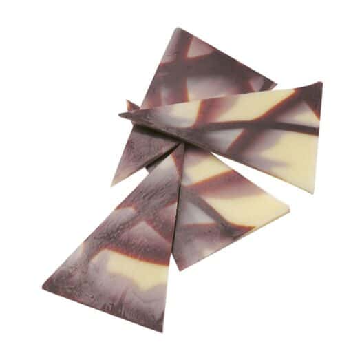 White And Plain Chocolate Triangles