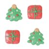 Christmas Tree And Parcel Sugar Pipings - 25mm