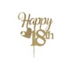Kelsi Marsh Happy Birthday Topper Gold Number - 3 Designs