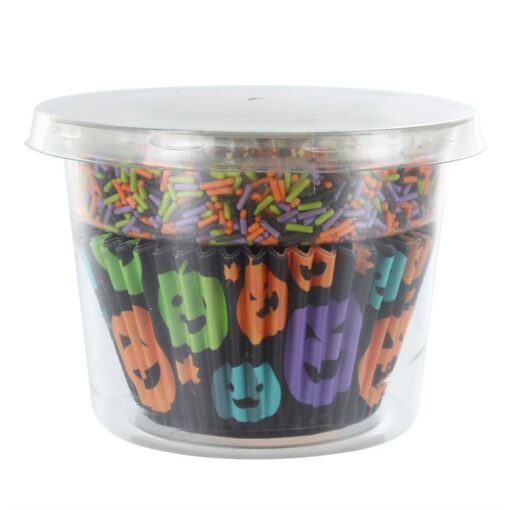 25 Pumpkin Baking Cases & Sprinkle Pod
