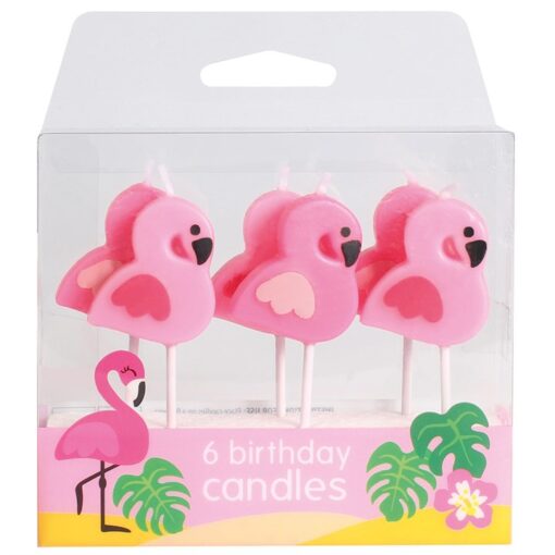 Flamingo Cake Candles