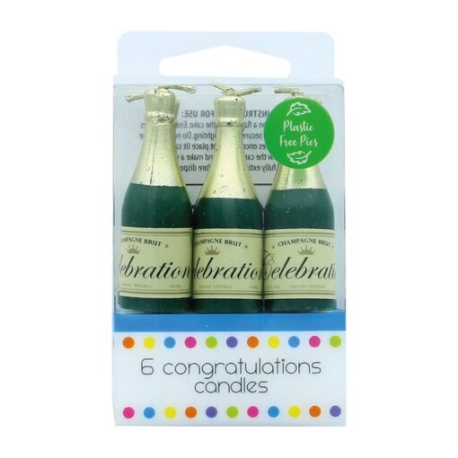 6 Celebration Cake Candles