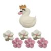 Swan & Blossom Sugar Decorations