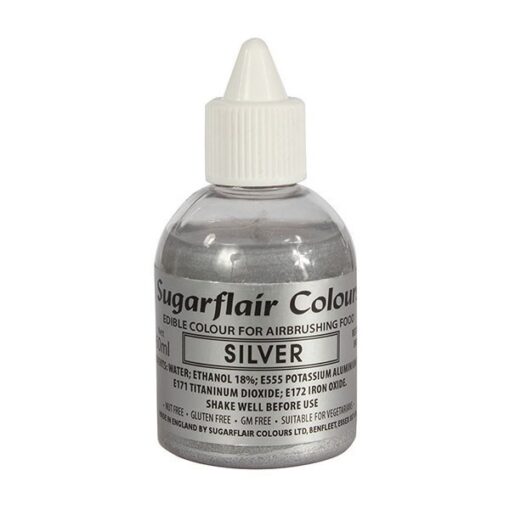 COLOUR-SUGARFLAIR-A/BRUSH-SILVER-60ml