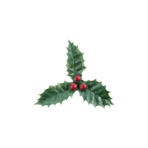 Plastic Holly With Red Berry - 5 Sizes - Image 6