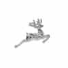 Elegant Silver Colour Leaping Deer - Pack of 25