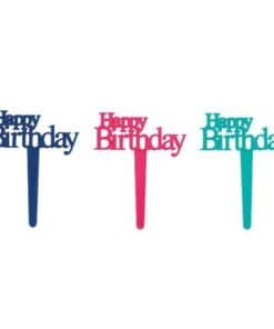 Happy Birthday DecoPic - 45mm - Pack of 144