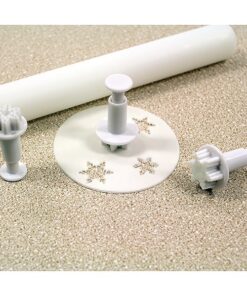 PME Mini Snowflake Plunger Cutter - 3 Set