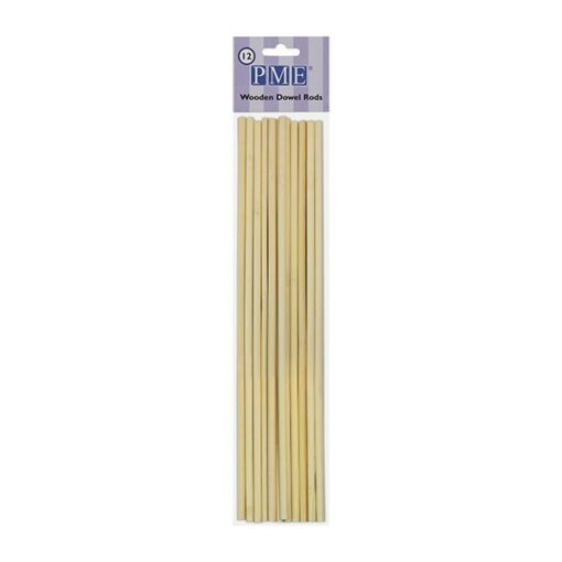 PME Wooden Dowels 304mm (12'') - Pack Of 12