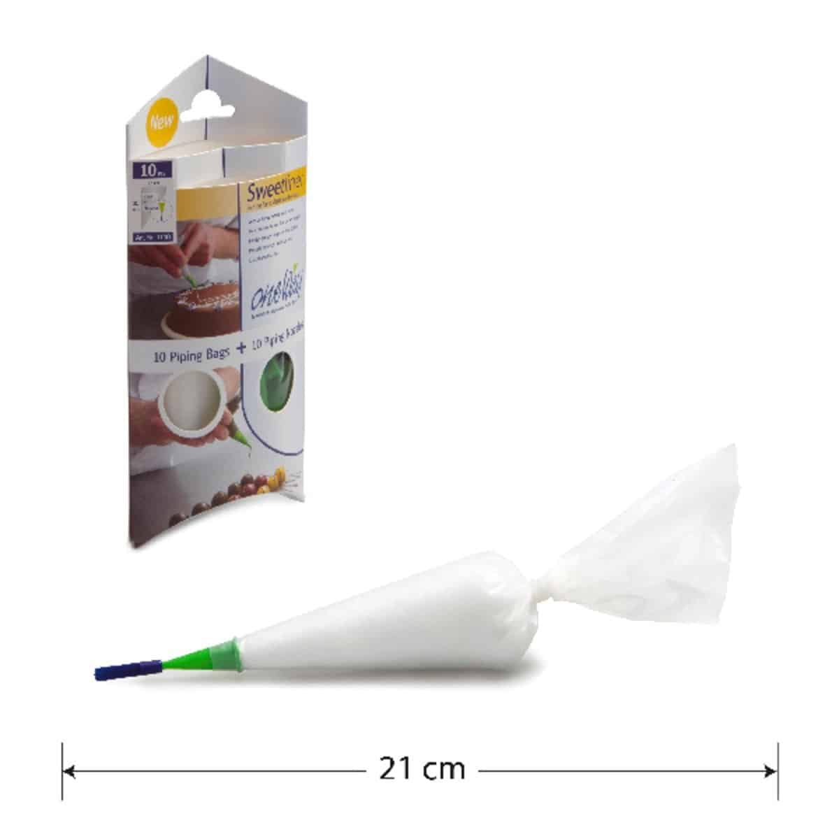 Sweetliner Piping Bag With Nozzle - 2 Pack Quantities