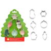Wilton Christmas Tree Assorted Mini Cutters - 6 Set