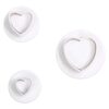 Cake Star Plunger Cutter Heart 3 Piece