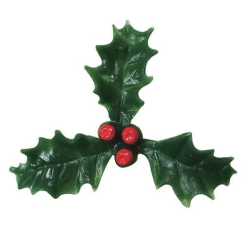 Plastic Holly With Red Berry - 5 Sizes - Image 4