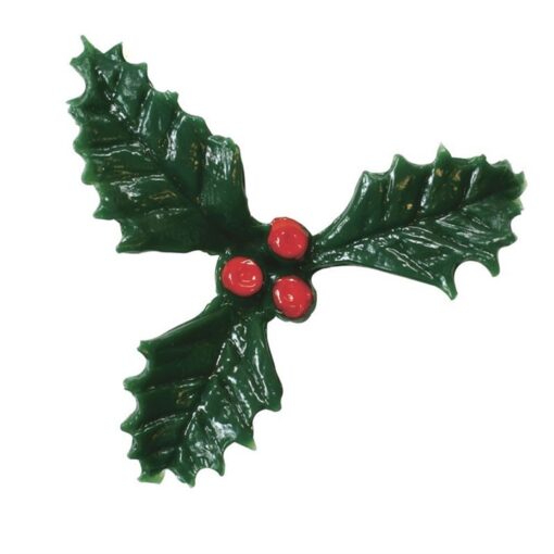 Plastic Holly With Red Berry - 5 Sizes - Image 2