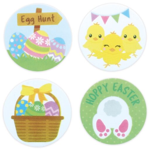 Hoppy Easter Sugar Plaques 73mm - Pack of 48