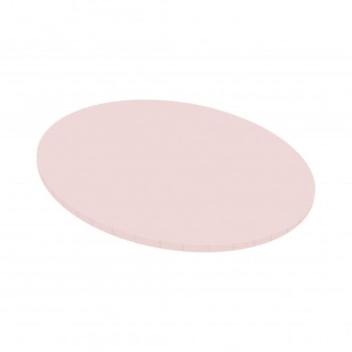 5mm Baby Pink Round Matt Masonite Board