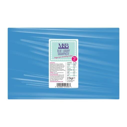 Blue M&B Sugarpaste - 4 x 2.5kg