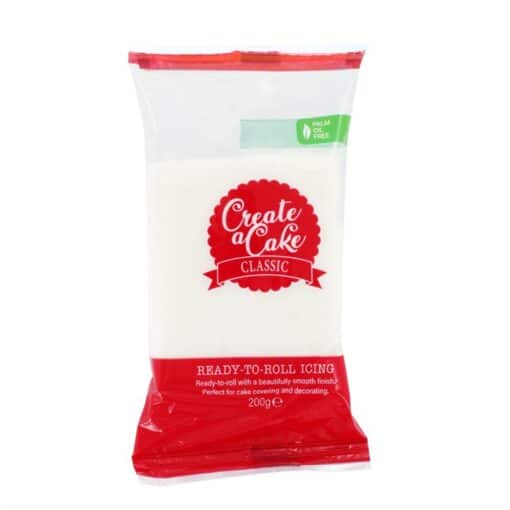 Create A Cake Palm Free Sugar Paste - White - 2 Pack Sizes